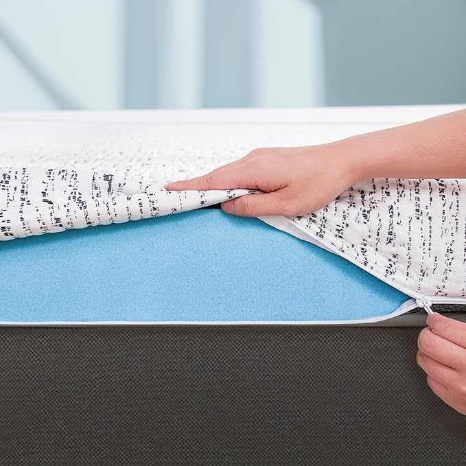 Subrtex Mattress Topper Queen, 3 Inch Memory Foam Mattress Topper for Pressure Relieving, Breathable Bed Topper with Removable Washable Cover, CertiPUR-US Certified