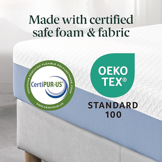 ZINUS 12 Inch Full Cooling Essential Memory Foam Mattress [NewVersion], Fiberglass Free, Medium Feel, Breathable Cooling Layers, Certified Safe Materials
