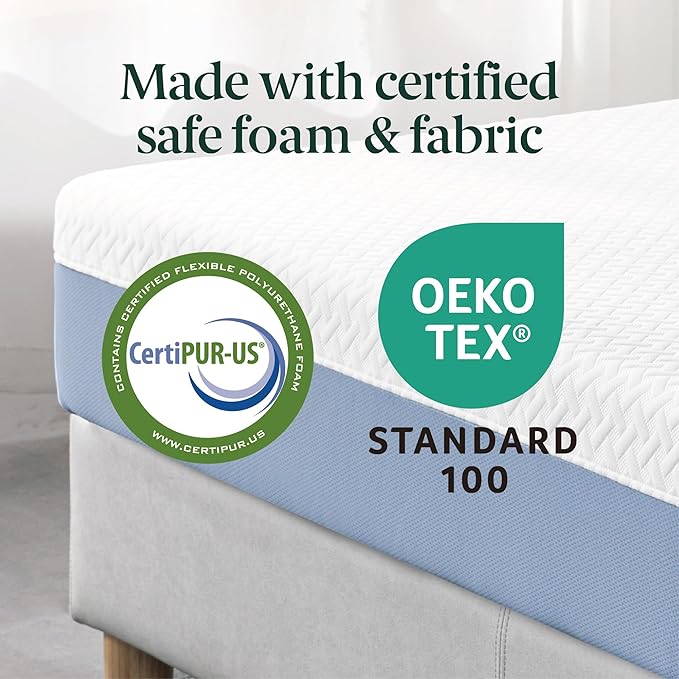 ZINUS 8 Inch Full Cooling Essential Memory Foam Mattress [NewVersion], Fiberglass Free, Medium Feel, Breathable Cooling Layers, Certified Safe Materials