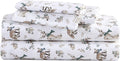 Eddie Bauer - Queen Sheets, Cotton Flannel Bedding Set, Brushed For Extra Softness, Cozy Home Decor (Woodlands Friends, Queen)