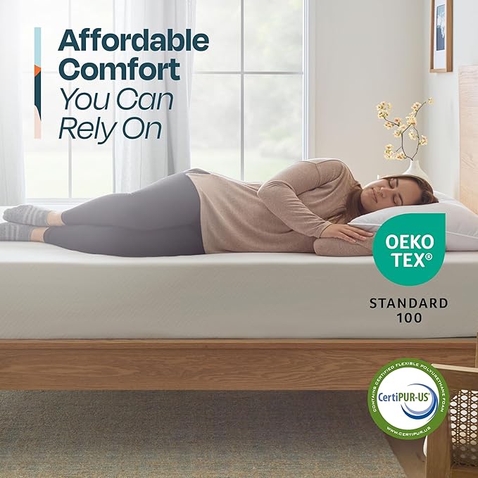Linenspa 10 Inch Gel Infused Memory Foam Mattress – Twin Size – Medium Plush - Cooling Gel - Mattress in a Box - Primary or Guest Bedroom - Pressure Relieving and Breathable – CertiPUR-US Certified