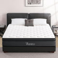 Queen Size Mattress, 10 Inch Individual Pocket Springs Hybrid Memory Foam Mattress in a Box for Pressure Relief, Motion Isolation, CertiPUR-US