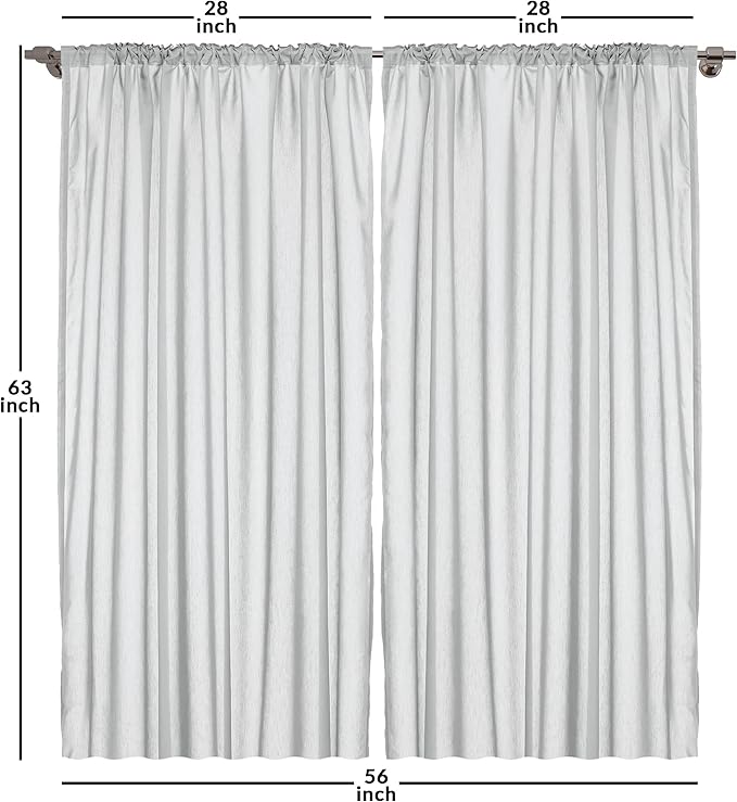 Ambesonne Lime Green Window Curtains, Simplistic Formless Geometric Shapes in Different Shades Theme, Lightweight Decor 2-Panel Set with Rod Pocket, Pair of - 28" x 63", Green