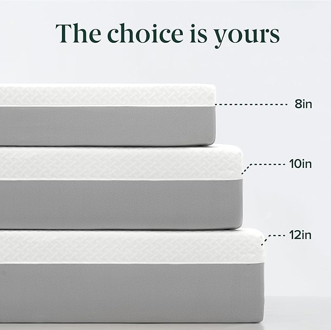 ZINUS 10 Inch Green Tea Essential Memory Foam Mattress [New Version], King, Fiberglass Free, Medium Feel, Breathable Airflow Memory Foam, Certified Safe Foams & Fabric, Mattress in A Box