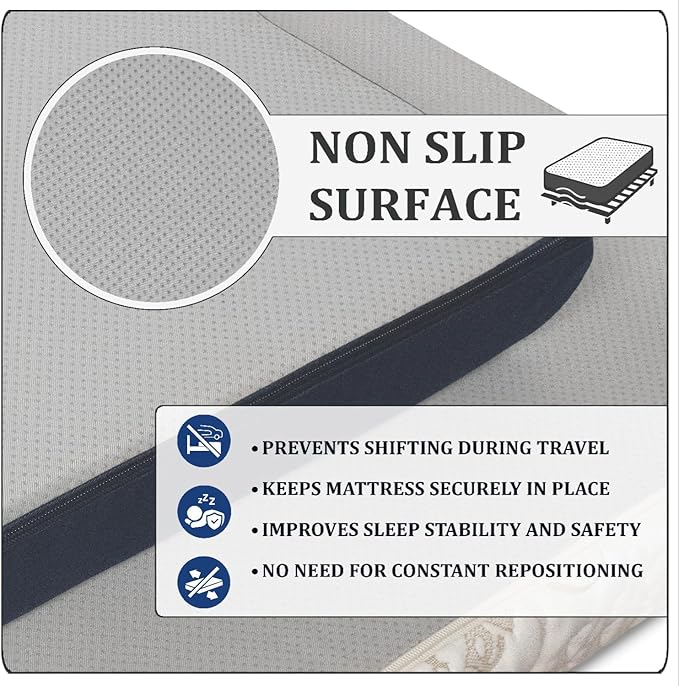Foamma 2" x 38" x 80" Mattress for RV with Water Resistant Organic Cotton Cover, Firm High Density Foam, USA Made, CertiPUR-US Certified Foam