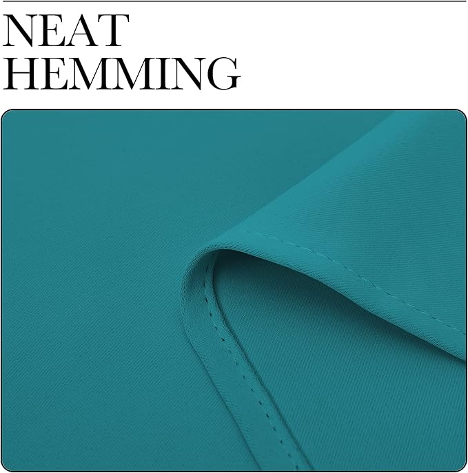 NICETOWN Room Darkening Curtains 54 inch Length 2 Panels, Thermal Insulated Grommet Blackout Curtains for Modern Casual Elegant Bedroom Kids Room Theme Decoration (Peacock Teal, 2 Pieces, W34)