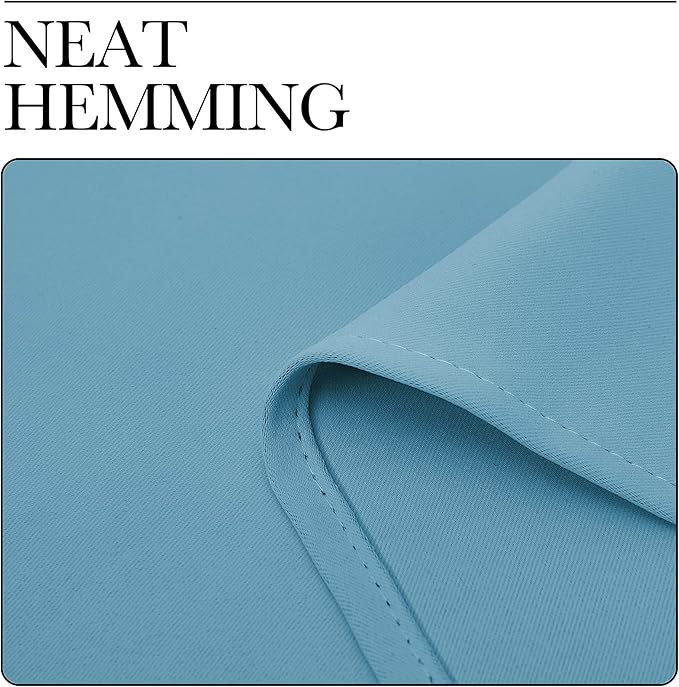NICETOWN Teal Blue Blackout Curtains 40 inches Length for Kitchen, 2 Panels, 29" Wide, Thermal Insulated Decoration Drapes for Small Window