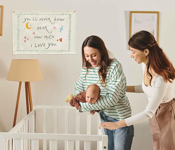 Nursery Rectangular Canvas Banner-Boho Flag Wall Decor for Toddler Boy Girl Kids,Baby Room Above Crib Bedroom Playroom Reading Room Decor-Baby Shower Birthday Christmas Gift-You'll Never Know Dear