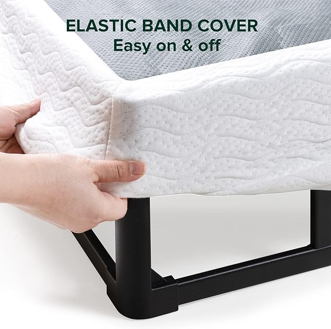 ZINUS 9 Inch Full Metal Smart Box Spring with Quick Assembly, Mattress Foundation, Strong Metal Frame, Easy Assembly