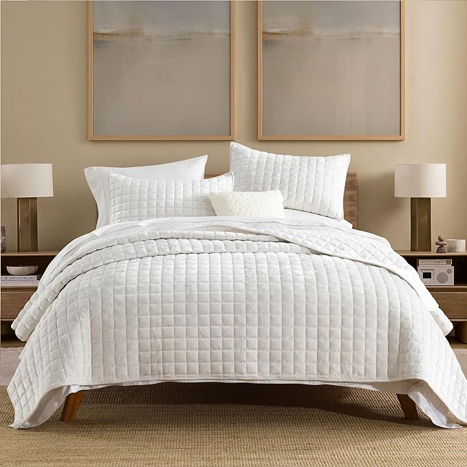 Secgo California King Comforter Set for Bed - 100% Cotton Cal King Size, Black Bedspreads (120 * 110 Inch) with 2 Pillow Shams, Patchwork Reversible Lightweight Bedding