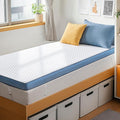 PERLECARE 3 Inch Firm Mattress Topper Twin XL Size, Cooling Gel-Infused & Bamboo Charcoal Memory Foam Bed Topper for Pain Relief, High-Density Mattress Pad with Removable Cover, CertiPUR-US Certified