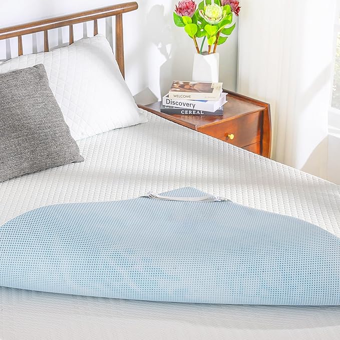 EGO Gel Memory Foam Mattress Topper, 2 Inch Twin XL with Removable Breathable Soft Cover, Cooling Bed Topper for Comfort Body Support & Pressure Relief, CertiPUR-US Certified