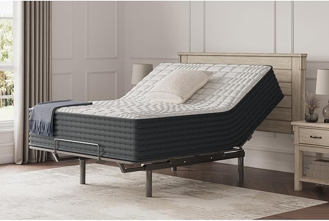 Signature Design by Ashley Hybrid 1300 13 Inch Plush Gel Memory Foam Mattress with Edge Support for Pressure Relief, Full, Fiberglass Free, Mattress in A Box