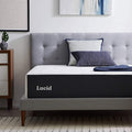 Lucid 14 Inch Memory Foam Mattress - Medium Plush Feel - Infused with Refreshing Bamboo Charcoal and Cooling Gel - Bed in a Box - Temperature Regulating - Pressure Relief - Breathable - Twin XL Size