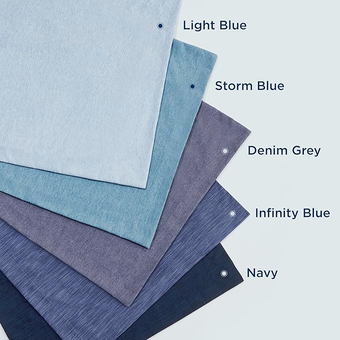 Bedsure Twin/Twin XL Comforter Set - Infinity Blue Soft Bedding for All Seasons, Cationic Dyed Bed Set, 2 Pieces, 1 Twin Size Comforter (68"x88") and 1 Pillow Sham (20"x26"+2")