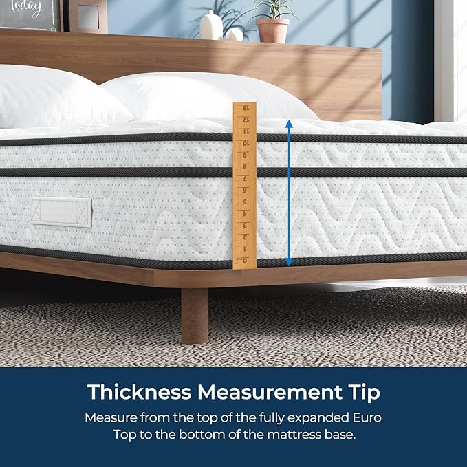 Vesgantti Twin Size Mattress 12 Inch, Fiberglass-Free | Cool Sleep Hybrid Single Mattress in a Box - Memory Foam & Pocket Springs, Ergonomic Design, Pressure Relief, Medium Firm Feel, 39"*75"*12"
