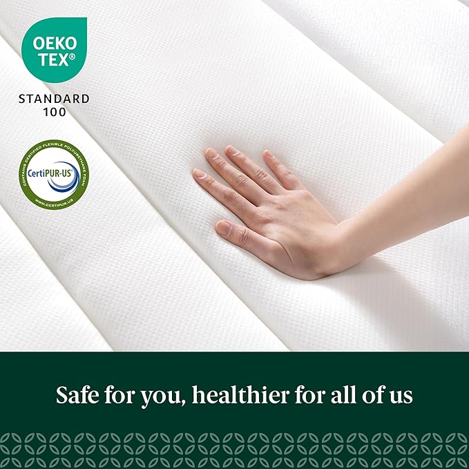 ZINUS 10 Inch True Support Hybrid Mattress [New Version], Queen, Fiberglass Free, Medium Feel, Motion Isolation, Certified Safe Foams & Fabric, Mattress in A Box