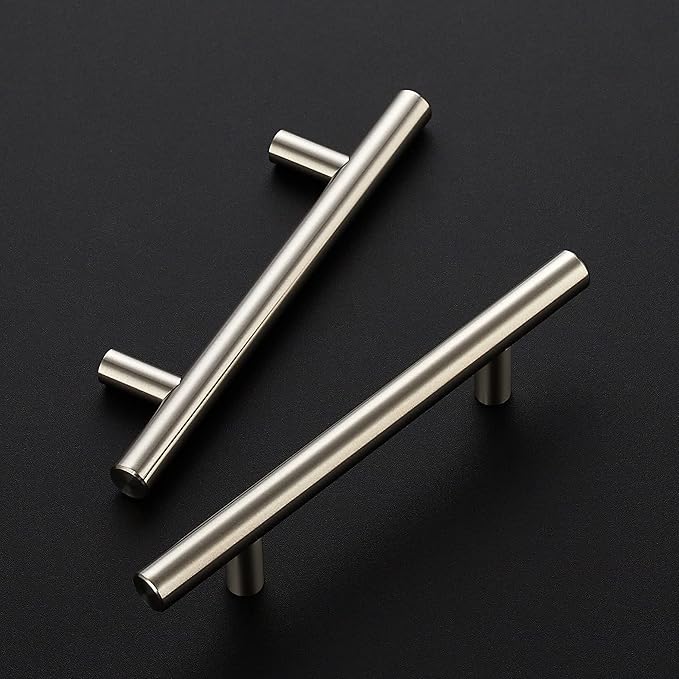 Ravinte 15 Pack 6 inch Cabinet Pulls Brushed Nickel Stainless Steel Kitchen Cupboard Handles Cabinet Handles, 3.5 inch Hole Center