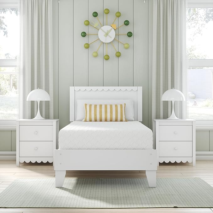 Signature Design by Ashley Twin Size Chime 10 Inch Medium Firm Memory Foam Mattress with Green Tea & Charcoal Gel for Pressure Relief, Fiberglass Free, Mattress In A Box