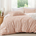 Bedsure Full Comforter Set - Dusty Rose Bed Set, 3 Pieces Cute Floral Bedding, 1 Soft Reversible Botanical Flowers Comforter and 2 Pillow Shams