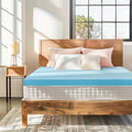 Subrtex Mattress Topper, Memory Foam Mattress Topper, Gel-Infused Memory Foam Topper for Side Stomach Sleepers, Breathable Bed Toppers (3 Inch, Queen)