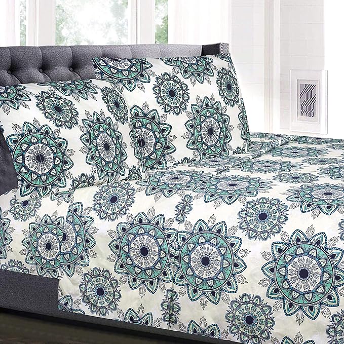 Twin Sheets - Breathable Luxury Sheets with Full Elastic & Secure Corner Straps Built In - 1800 Supreme Collection Extra Soft Deep Pocket Bedding Set, Sheet Set, Twin, Ashley