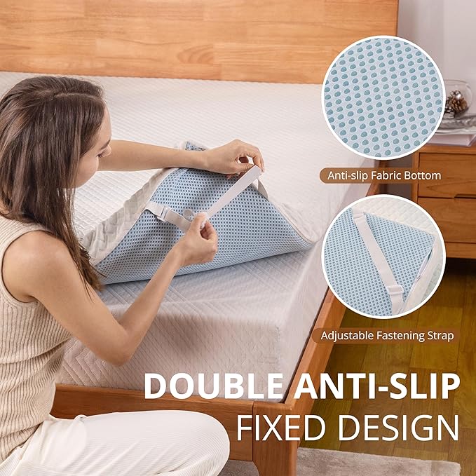 EGO Gel Memory Foam Mattress Topper, 2 Inch Twin XL with Removable Breathable Soft Cover, Cooling Bed Topper for Comfort Body Support & Pressure Relief, CertiPUR-US Certified