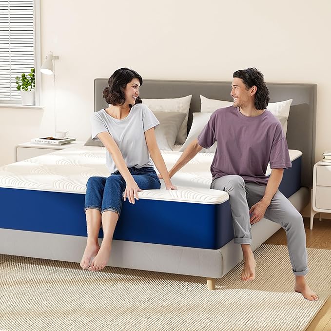 Swbvs Firm Queen Mattress, 12 Inch Cooling Memory Foam Queen Size Mattress with Removable Zippered Cover for Easy Cleaning, Pressure Relief & Firm Support