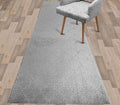 Custom Size Modern Runner Rug Carpet for Hallway Entryway Foyer Kitchen, Slip Resistant Latex Rubber Backed 31 inch Wide X Customized Length, Clouds Grey, 31 inch X 30 feet
