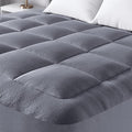 Ultra Soft Twin XL Size Mattress Topper - Viscose Made from Bamboo Pillow Top Mattress Pad for Back Pain Relief - Naturally Cooling for Hot Sleepers, Gray
