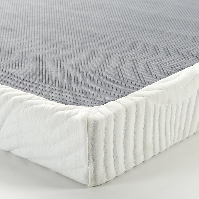 ZINUS Quick Lock Metal Smart Box Spring, 4 Inch Mattress Foundation, Strong Metal Structure, Easy Assembly, Full, White